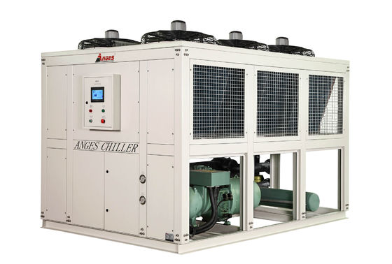 購入 100HP産業用螺旋式冷却機 2つの冷却システム 空気冷却螺旋水グリコール冷却機 online manufacture