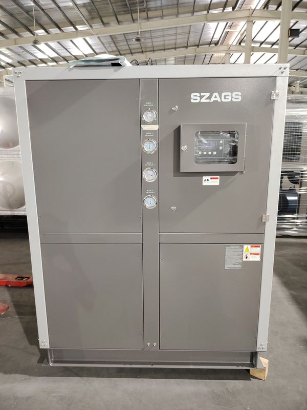 30HP産業用空冷スクロール型水冷却器 注入プロセス用のポータブル冷却システム