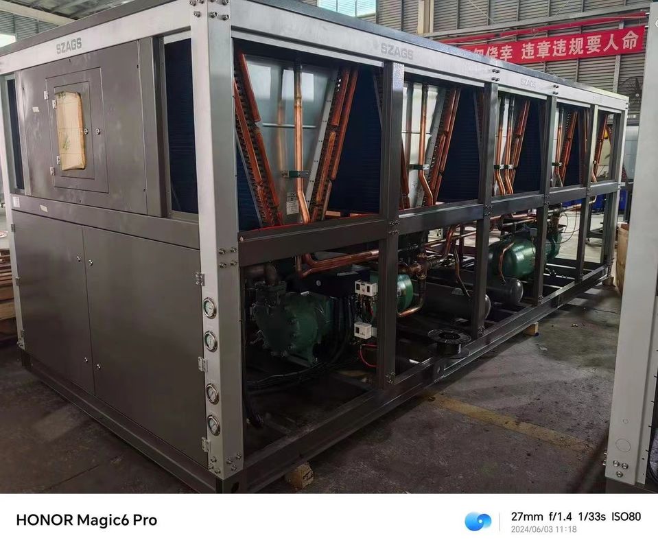 120hp ポータブル産業用水冷却機 半密閉式スクリュータイプ