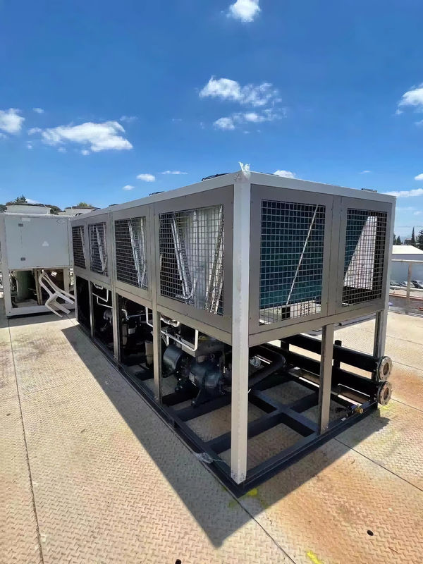 100HP産業用螺旋式冷却機 2つの冷却システム 空気冷却螺旋水グリコール冷却機
