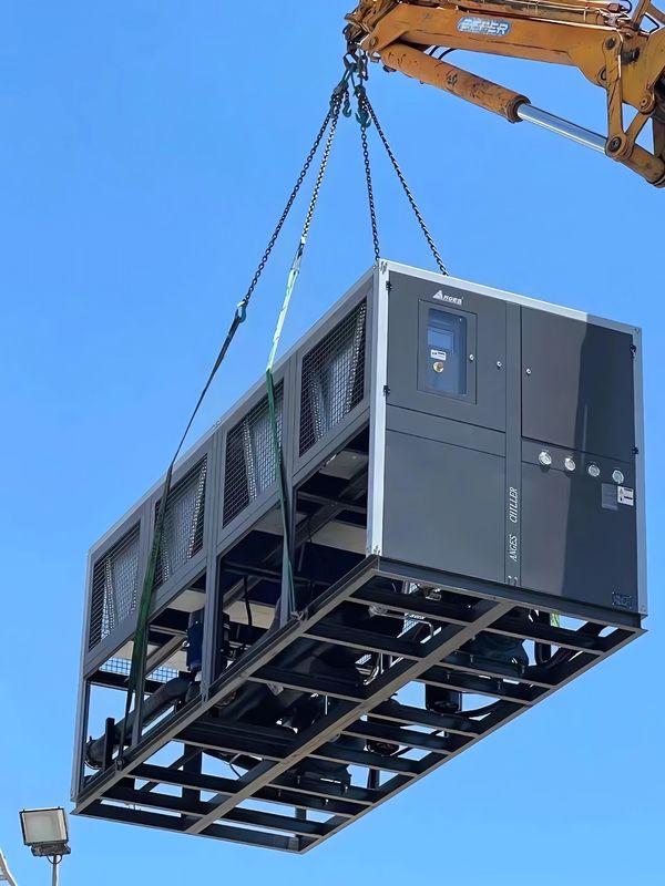 100HP産業用螺旋式冷却機 2つの冷却システム 空気冷却螺旋水グリコール冷却機