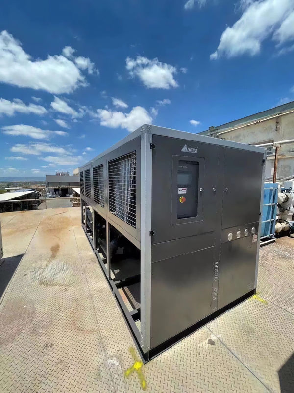 100HP産業用螺旋式冷却機 2つの冷却システム 空気冷却螺旋水グリコール冷却機