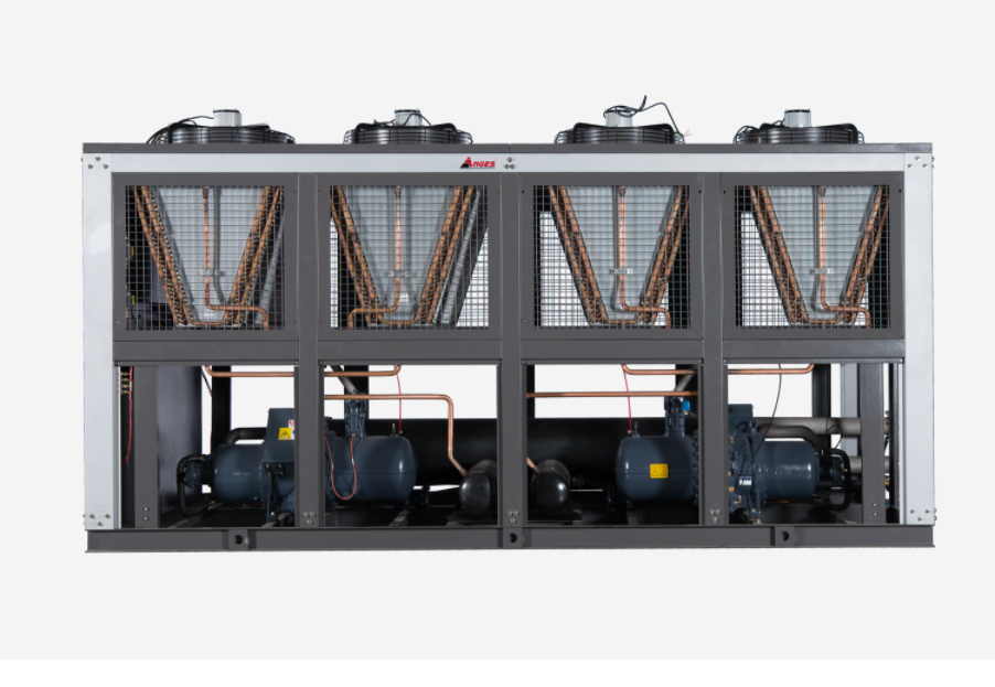 印刷およびBOPPフィルムラミネーションにおける工業プロセス水冷却用高容量470kW空冷スクロールチラー