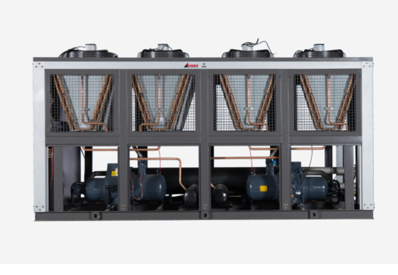 印刷およびBOPPフィルムラミネーションにおける工業プロセス水冷却用高容量470kW空冷スクロールチラー